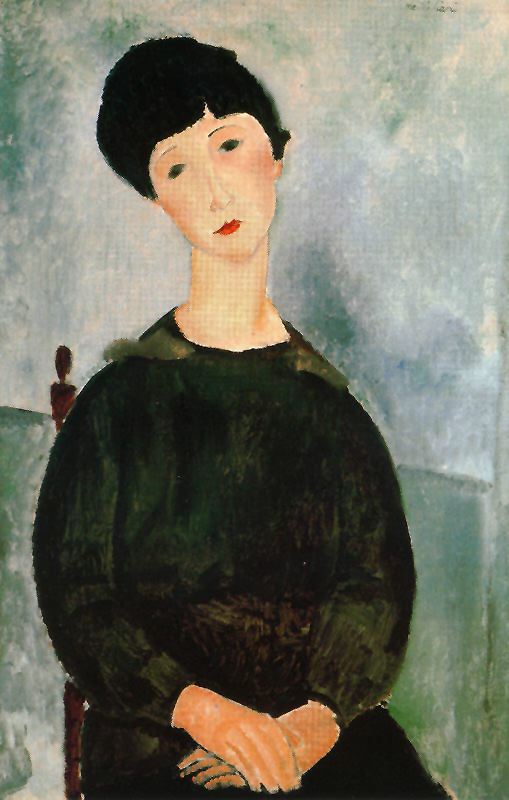 A young girl - Amedeo Modigliani Paintings